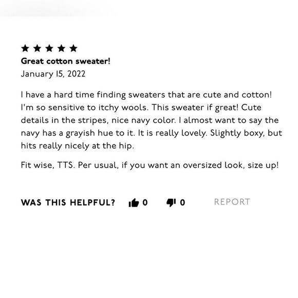 Madewell Seagrove Pullover Sweater Extra Small Navy and Natural Stripe C… - Picture 6 of 8